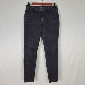 Maurices Jeans Womens Small Black Denim‎ Low Rise Jegging Charcoal Wash Legging